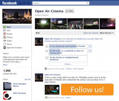 Stay in The Know About Outdoor Movies, Follow Us Today