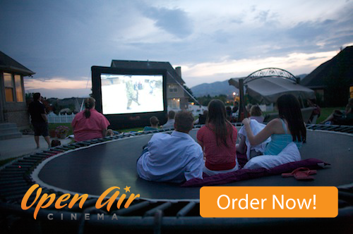 Outdoor Movie Featured Product: Open Air Cinema 12' Home Outdoor Movie System