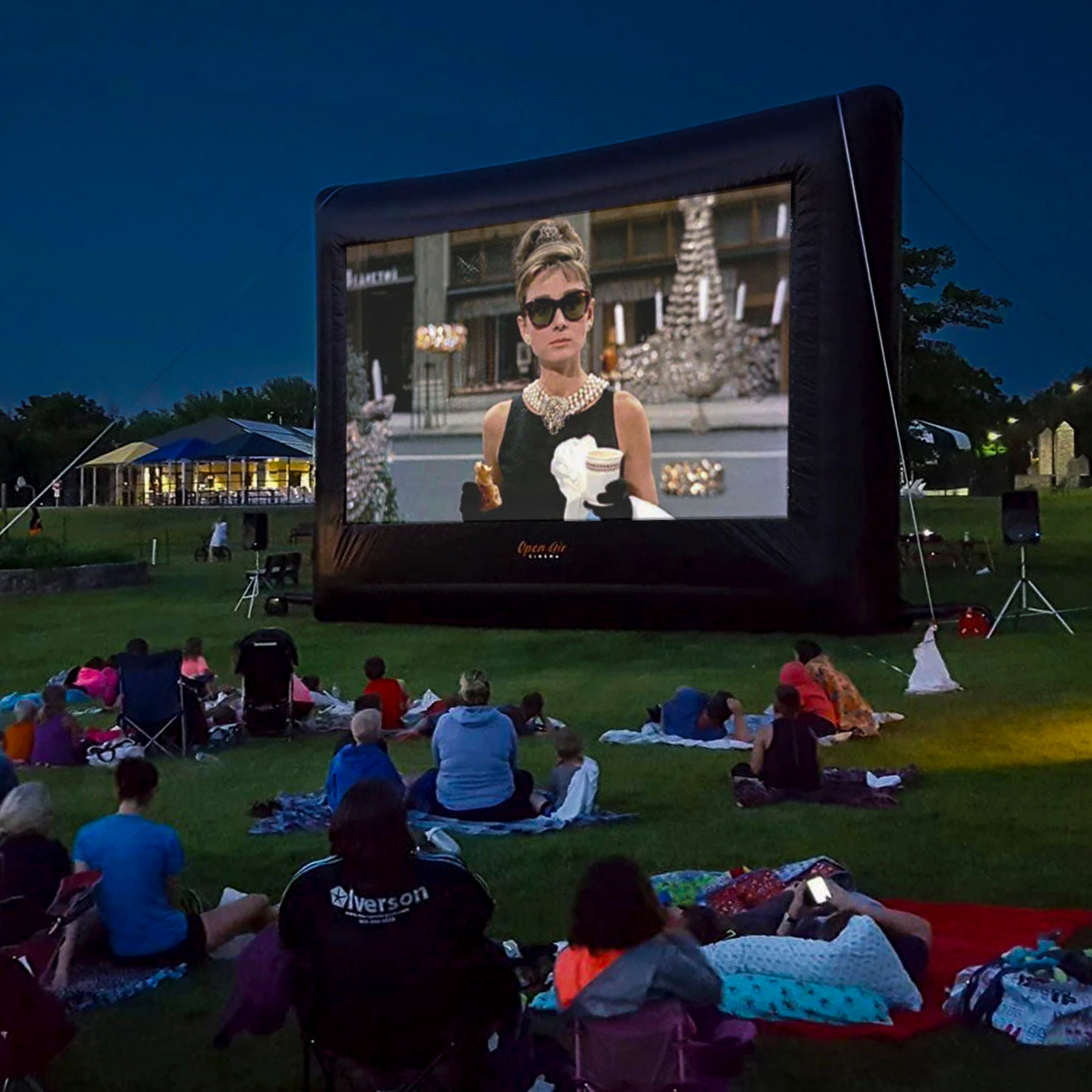 Open Air Cinema Elite inflatable outdoor movie screen