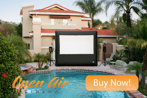 Movies By The Pool With Your Open Air Cinema Outdoor Movie System