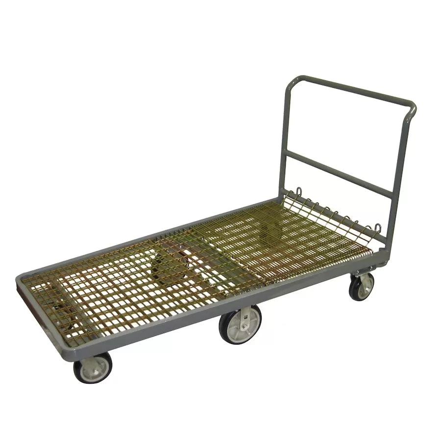 Flatbed cart for hauling outdoor movie equipment