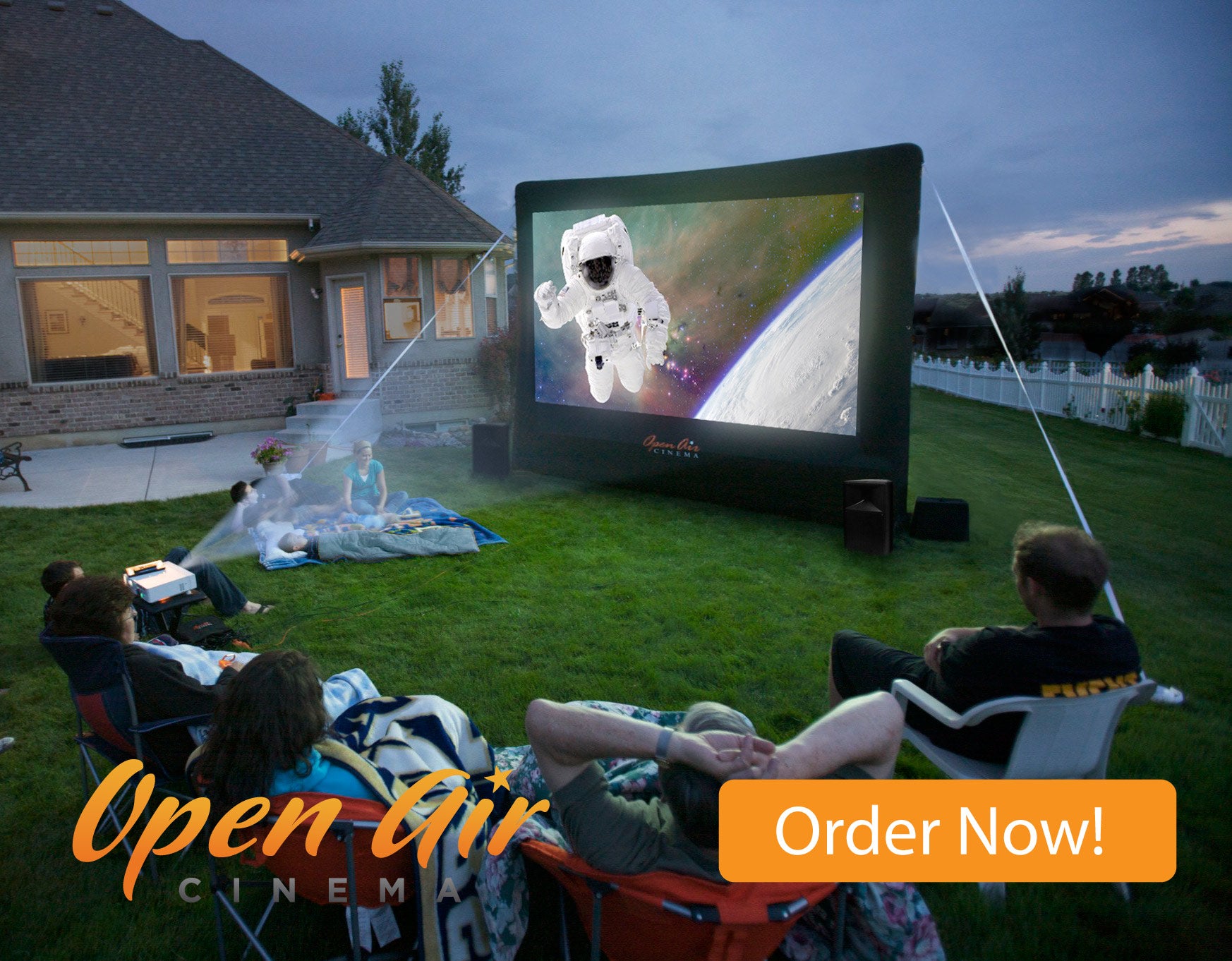 Watch Your Favorite Movies With Open Air Cinema's Cinebox Home 12' Outdoor Movie System