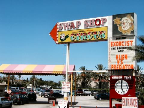 Outdoor Movies at the Swap Shop Drive-In, Fort Lauderdale, Florida