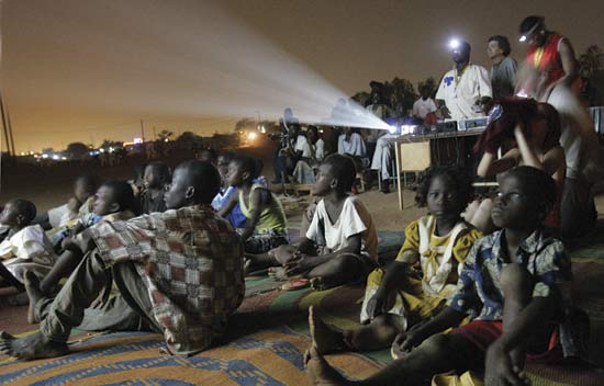 Outdoor Film Festival in Burkina Faso
