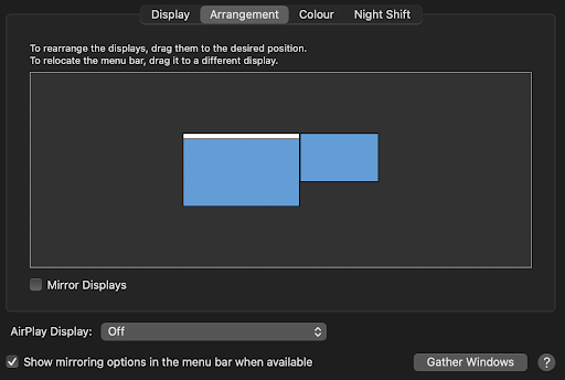 Mirroring or extending the display on your Mac