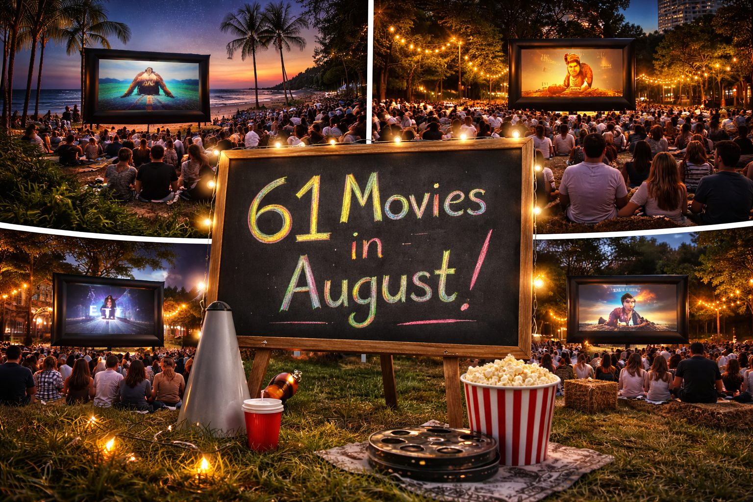 Open Air Cinema Completes 61 Outdoor Movie Events in August