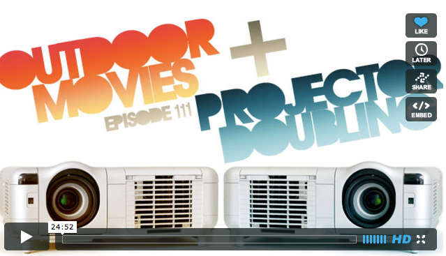 Church Media Design: Open Air Movies and Outdoor Projector Doubling