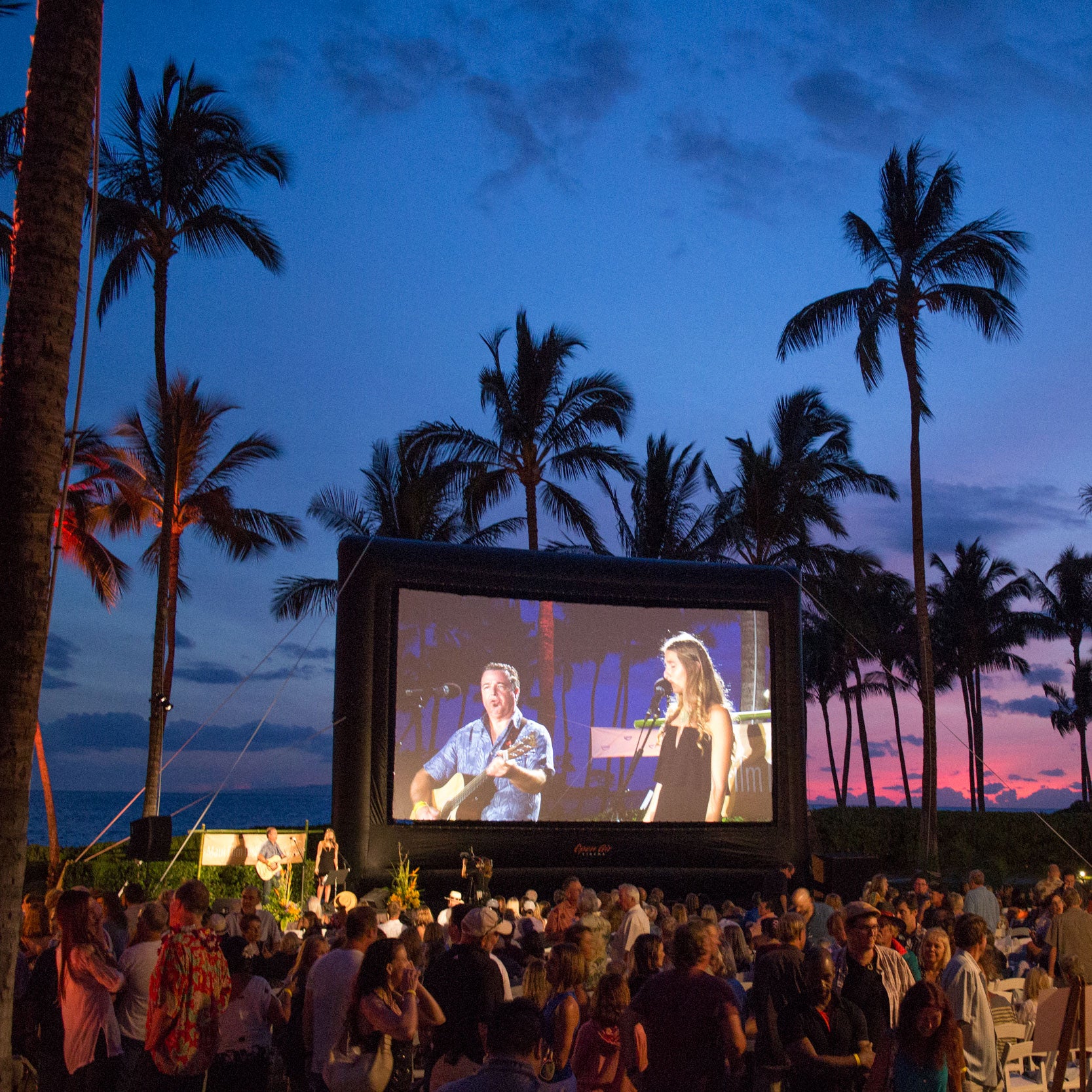 Open Air Cinema Elite 30' inflatable screen in Hawaii