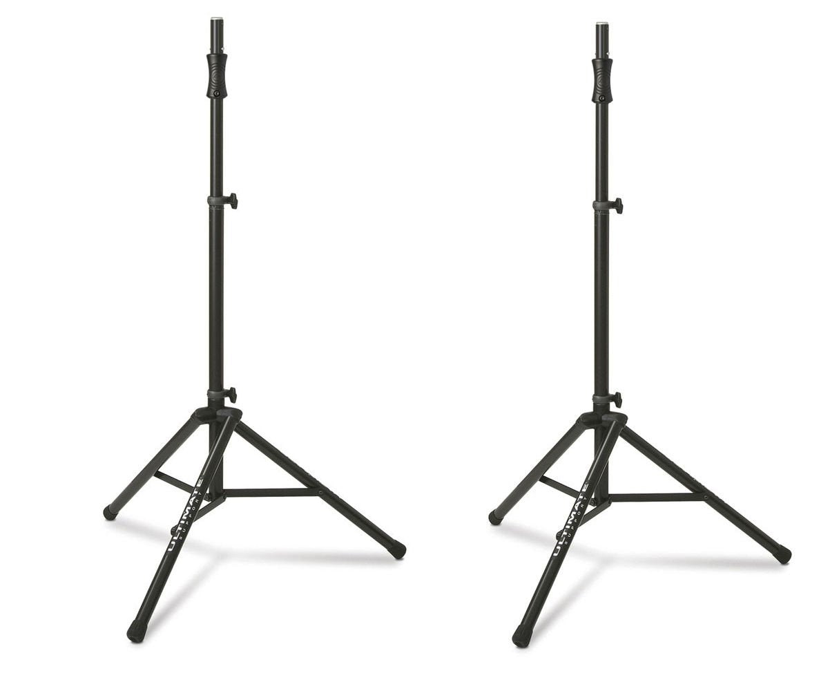 Speaker stands included with the Standard 20' outdoor theater system