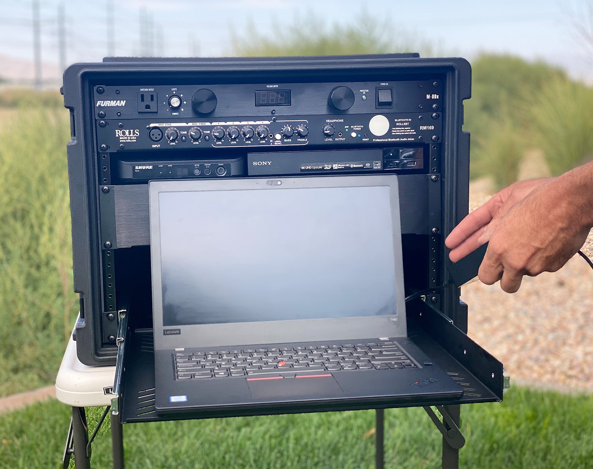 Open Air Cinema CineBox Pro 20' media console