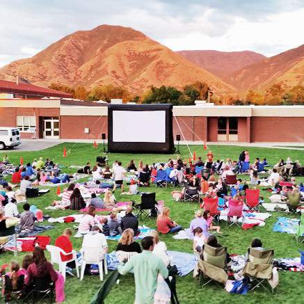 Open Air Cinema Pro 12' inflatable outdoor movie screen