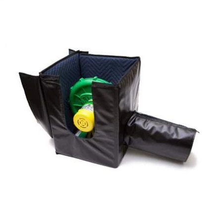 Open Air Cinema sound-dampening blower box